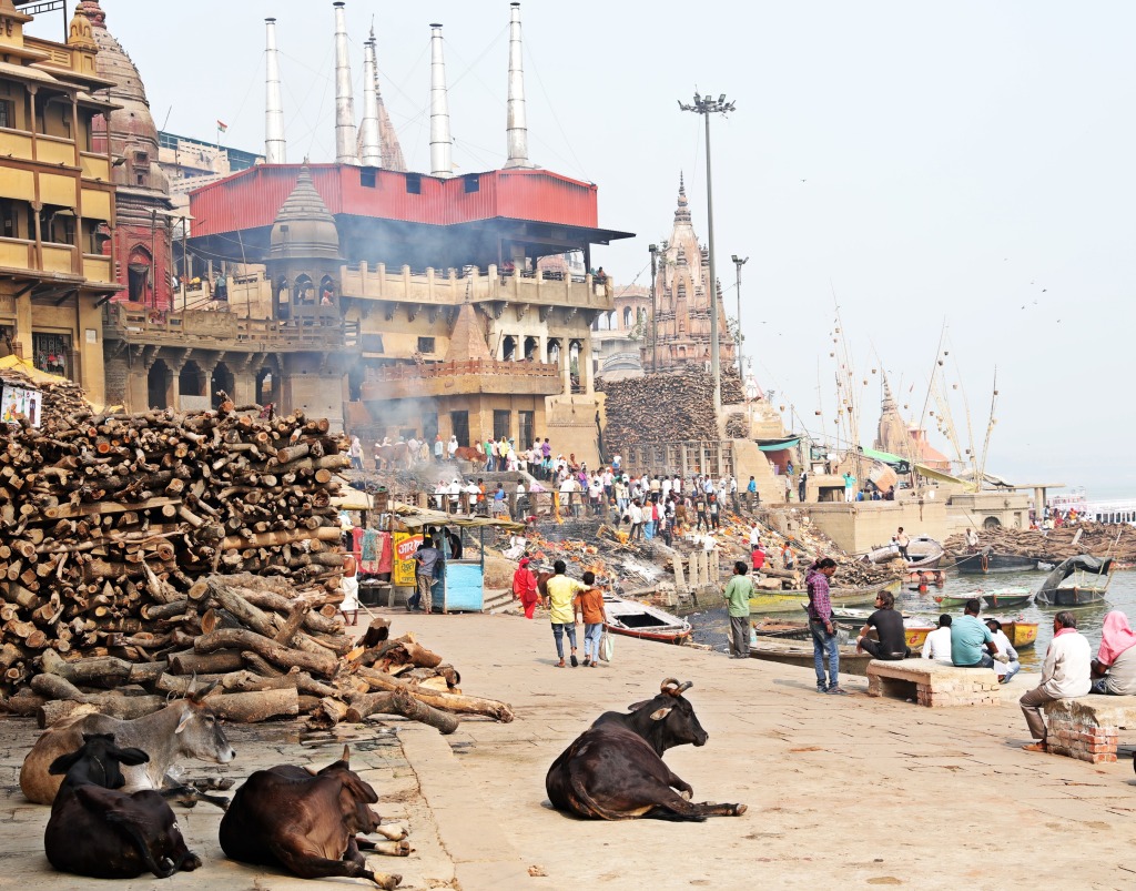 Cremation Ghat in Varanasi