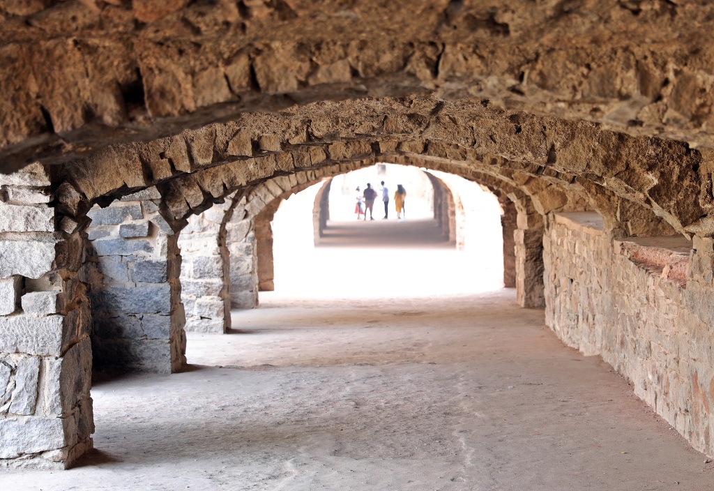Covered walkway, Golkonda Fort