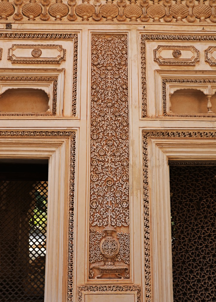 Intricate marble-work, Paigah Tombs, Hyderabad
