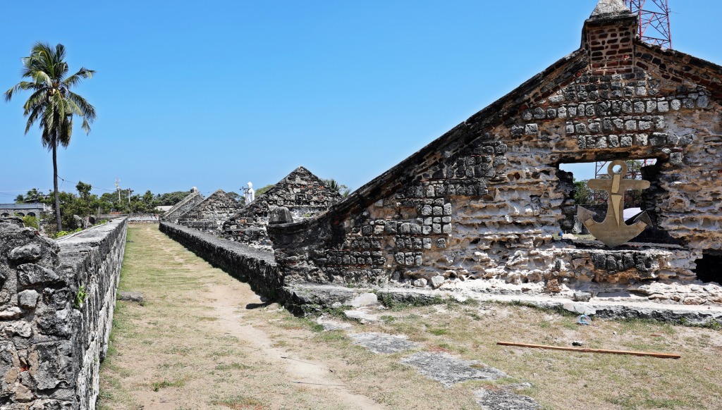 Roof gables inside the Dutch Fort, Kalpitiya