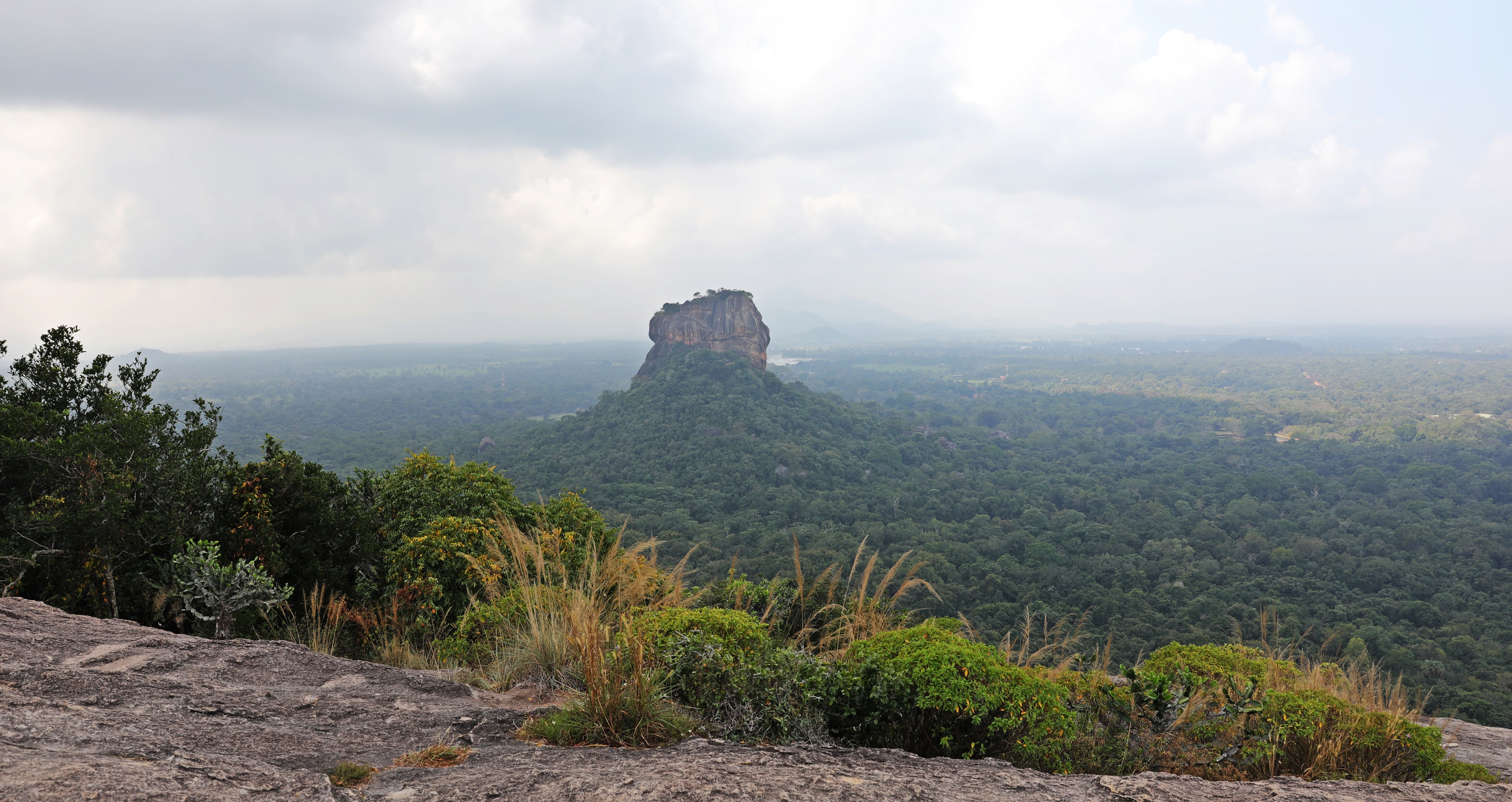 View of Sigiriya Rock from, Pidurangala Rock