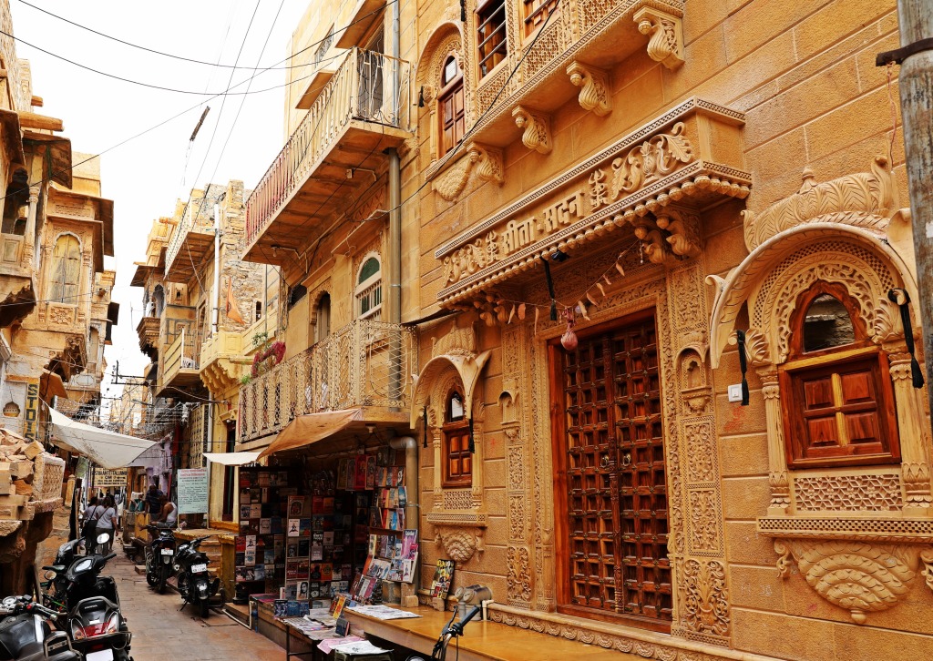 Narrow street in Jaisalmer Fort
