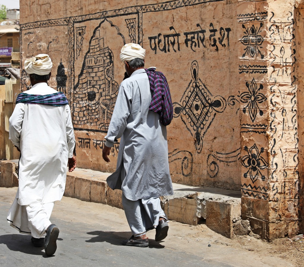 Rajashtani men in traditional turbans, Jaisalmer