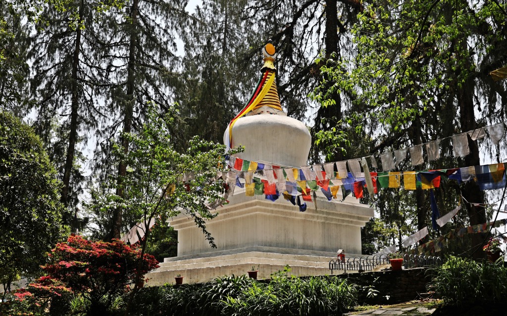 Stupa, Norbugang Park, Yuksom