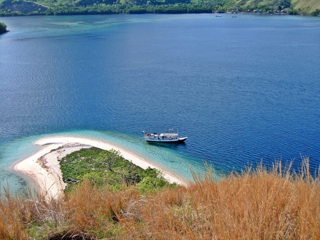 View from an island hilltop, Flores Sea