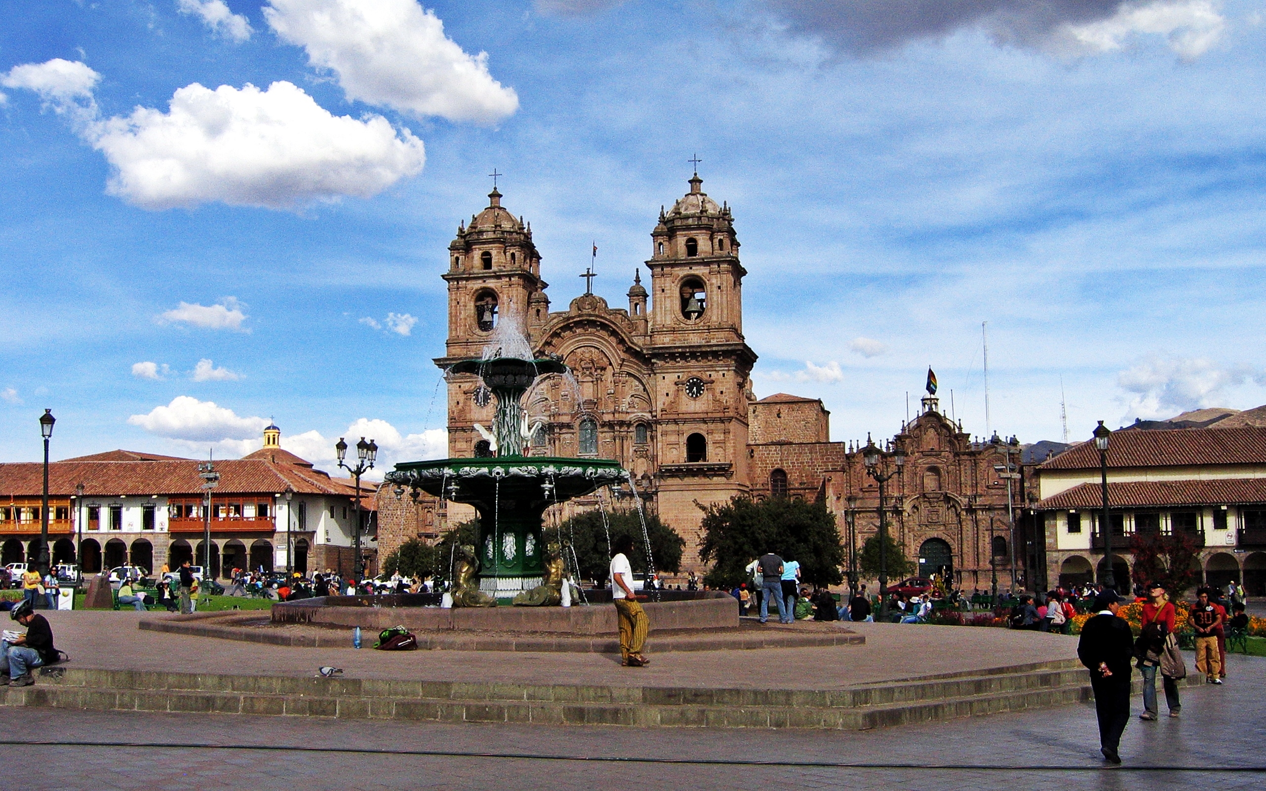 Fountain in front of La Campana, Cusco