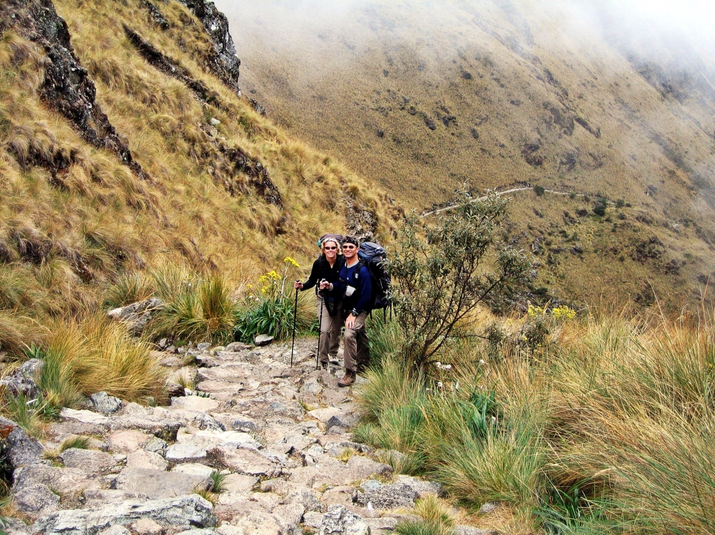 Heading down from Dead Woman's Pass, Inca Trail