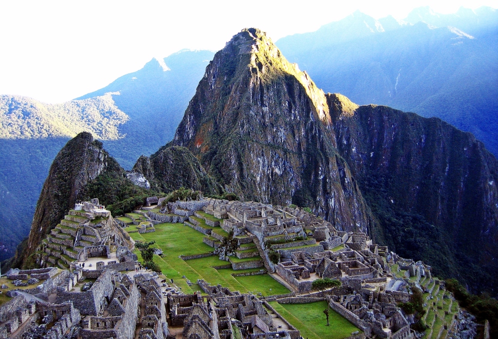 Machu Picchu during sunrise, Inca trail