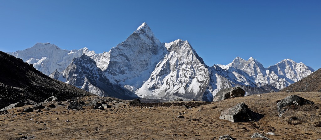View from Kongma La, Everest 3 Passes Trek