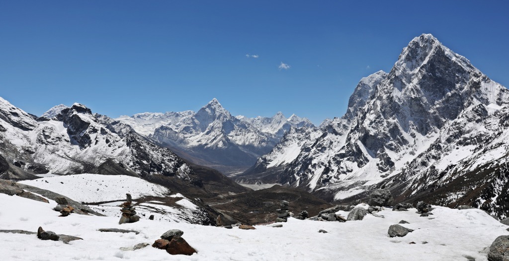 View from Cho La, Everest 3 Passes Trek