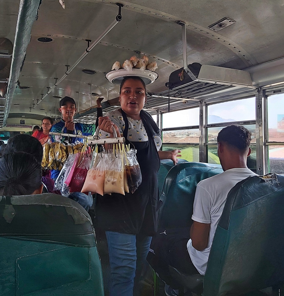Food Sellers, Chicken Bus, El Salvador