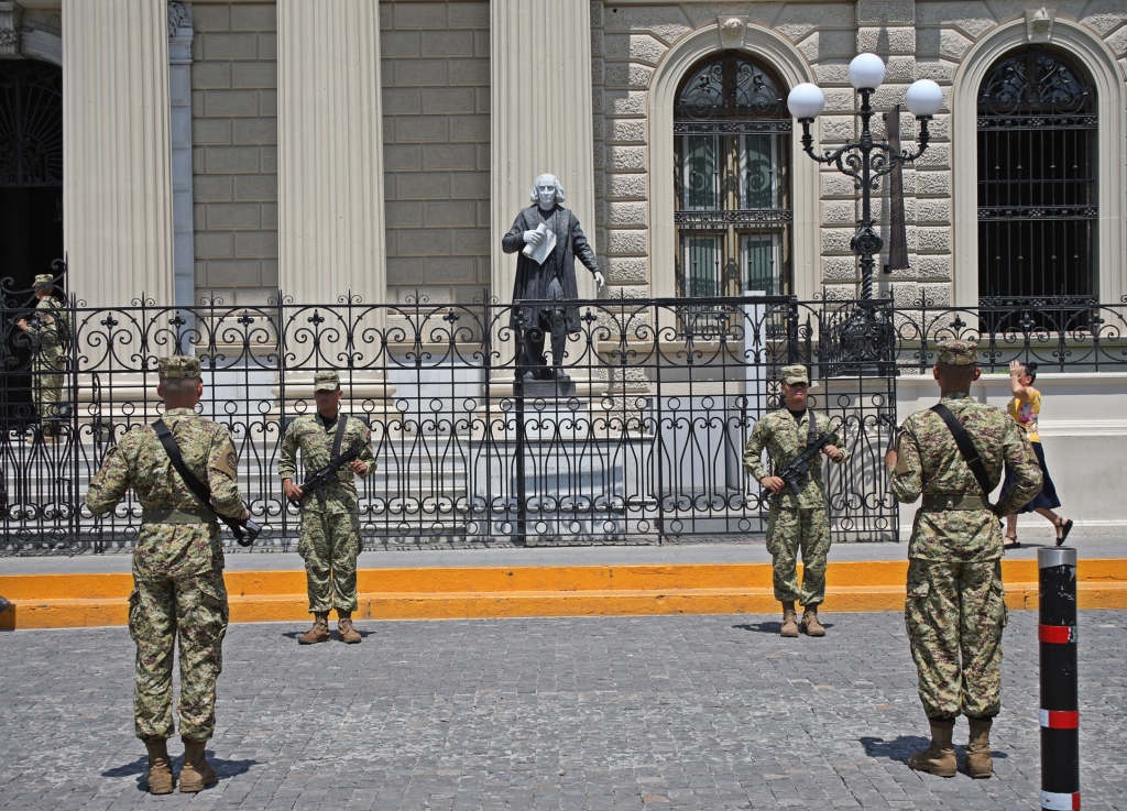 Christopher Columbus Statue, National Palace, San Salvador