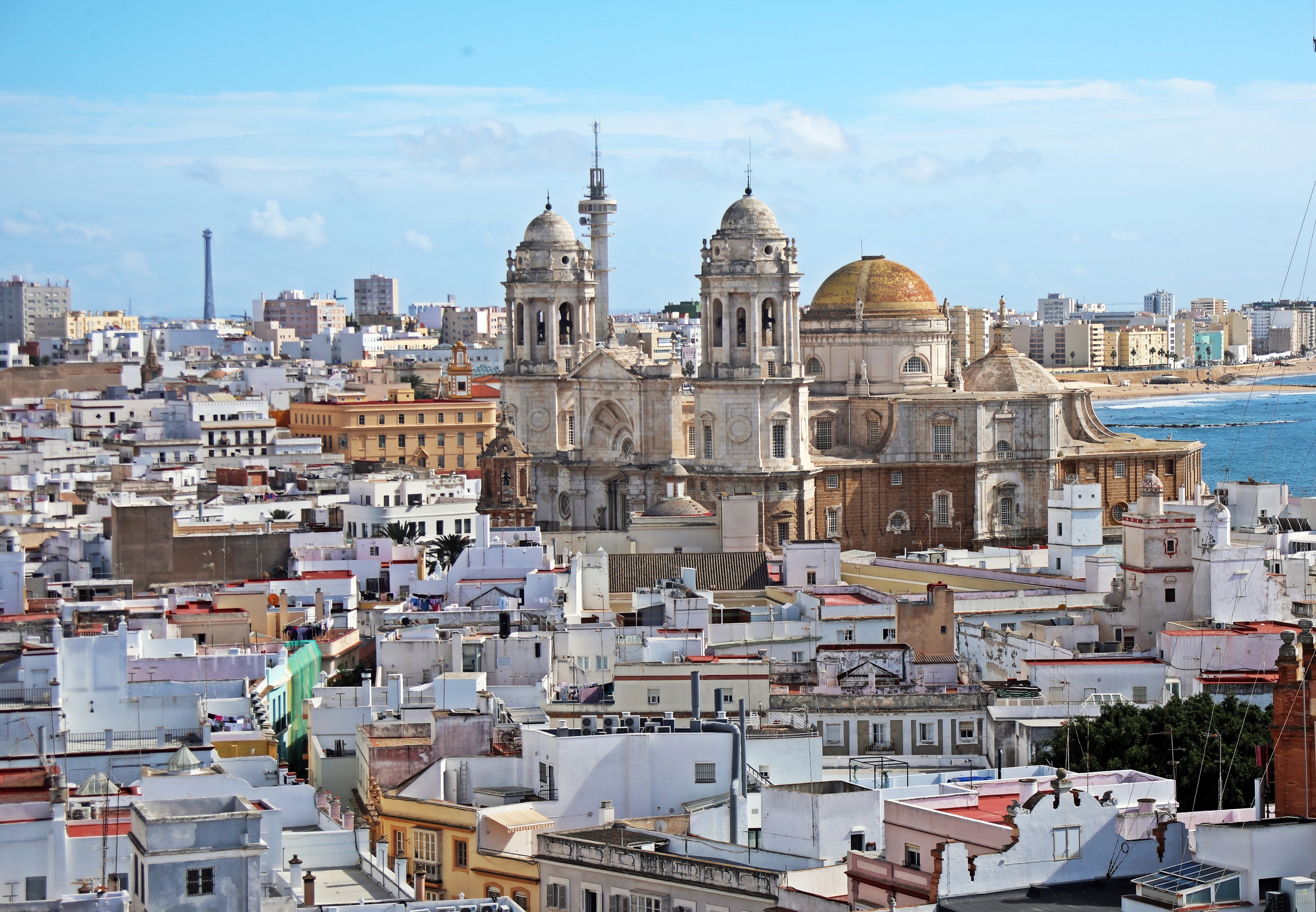View From Tavira Tower, Cádiz Cathedral, Spain