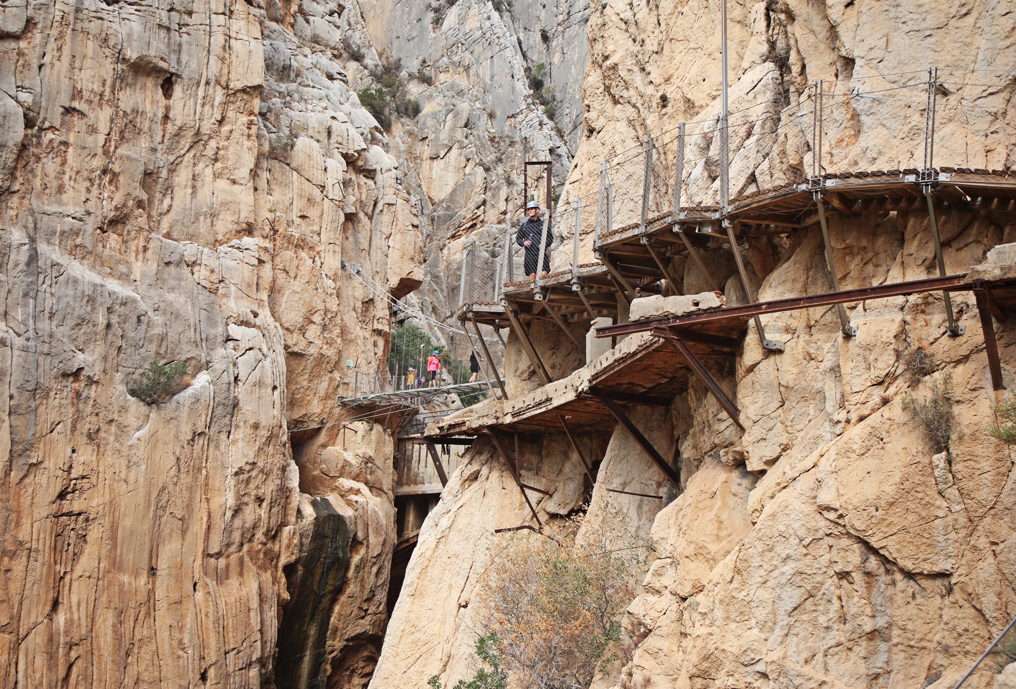 Old and new paths, Caminito del Rey, Spain