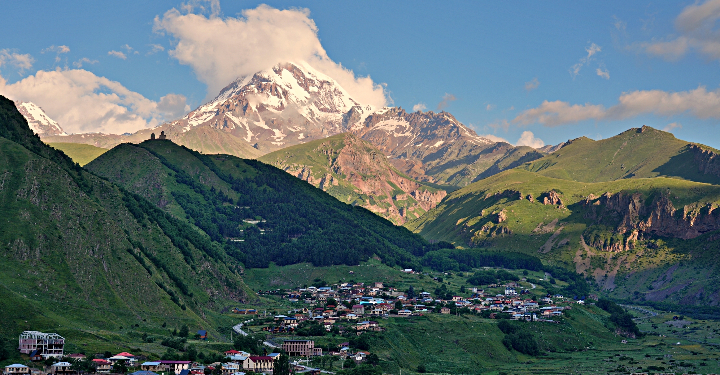 Mt. Kazbek and Gergeti, Georgia
