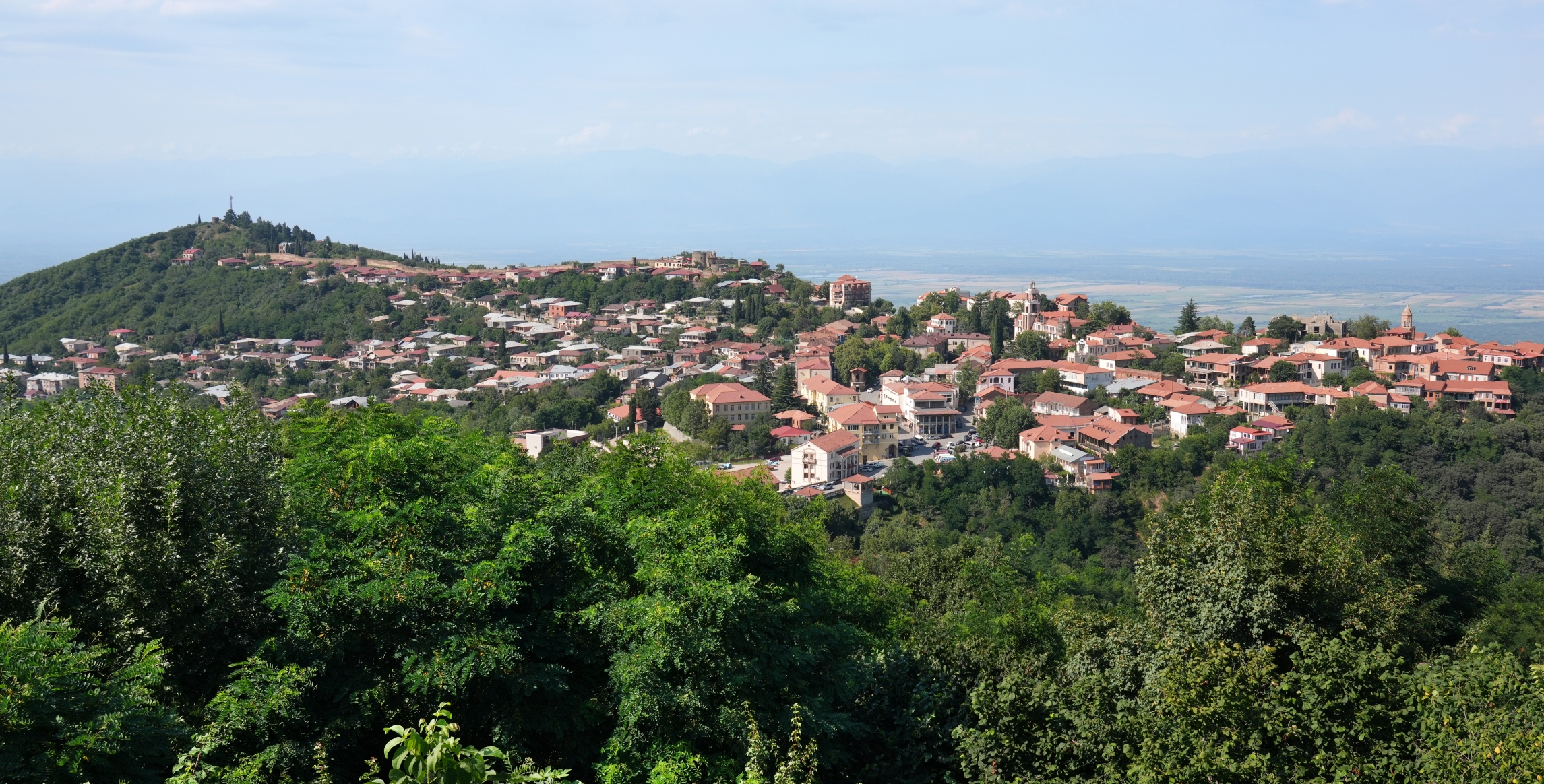 View of Sighnaghi on a ridge, Georgia