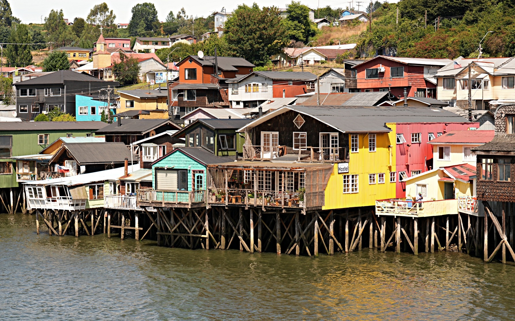 Stilt Houses in Castro on the Chiloe Archipelago